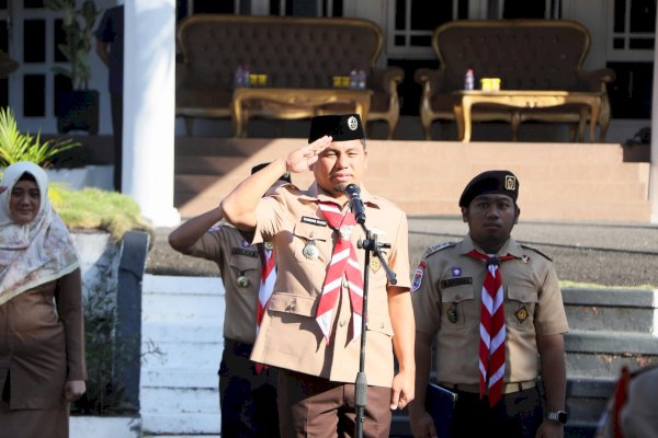 Lepas Kontingen Jambore Nasional, Wali Kota Tasming Hamid Minta Pramuka Parepare Jaga Nama Baik Daerah