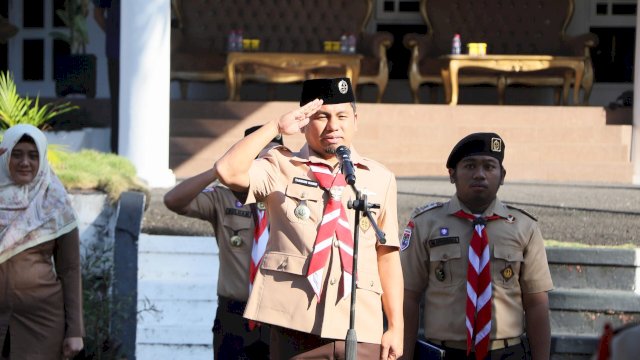 Lepas Kontingen Jambore Nasional, Wali Kota Tasming Hamid Minta Pramuka Parepare Jaga Nama Baik Daerah
