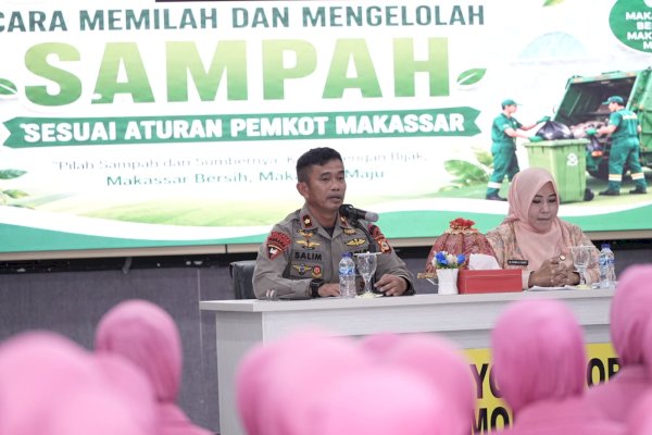 DWP Makassar Bersama Bhayangkari Brimob Perkuat Kesadaran Pilah Sampah dari Lingkungan Keluarga