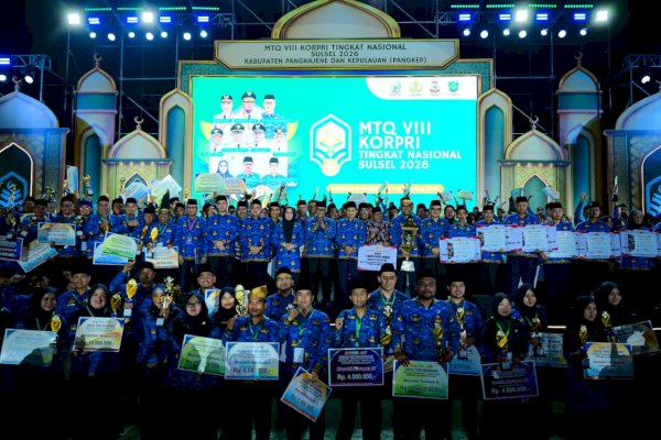 Alhamdulillah, Kafilah Sulsel Sabet Juara 2 MTQ VIII KORPRI Tingkat Nasional Tahun 2026