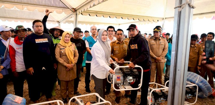 Panen Padi 10,4 Ton per Hektare, Wagub Sulsel Fatmawati Rusdi Dukung Penguatan Pertanian Modern di Sidrap
