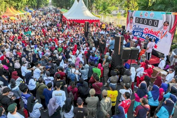 Gubernur Sulsel Lepas Ribuan Peserta Jalan Sehat Anti Mager Harmoni Kemanusiaan Lintas Agama