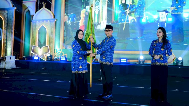 Wakil Gubernur Sulawesi Selatan Fatmawati Rusdi, pada penutupan MTQ VIII KORPRI Tingkat Nasional Tahun 2026.