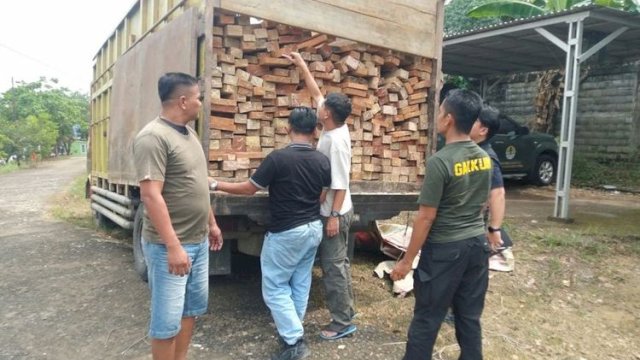 Kementerian Kehutanan menangani perkara dugaan pengangkutan kayu tanpa dokumen yang diduga berasal dari kawasan Taman Nasional Bukit Tigapuluh.