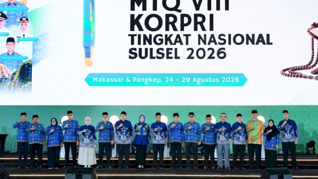Wagub Fatmawati Dampingi Gubernur Sulsel, MTQ VIII KORPRI Nasional Resmi Dibuka, 117 Kontingen Ikuti Perhelatan