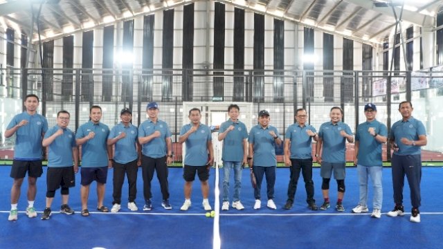 Padel Bareng Semen Tonasa, Ketua DPRD Haris Gani Perkuat Sinergi Forkopimda Pangkep