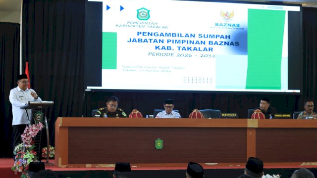 Lima Pimpinan BAZNAS Takalar Periode 2026&ndash;2031 Resmi Dilantik