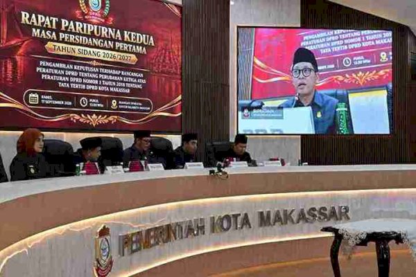 DPRD Makassar Gelar Rapat Paripurna, Bahas Perubahan Ketiga Tata Tertib Dewan