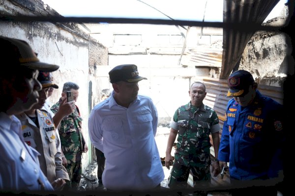 Pasar Pa’baeng-baeng Terbakar, Munafri Pastikan Perbaikan dan Akses Modal Pedagang