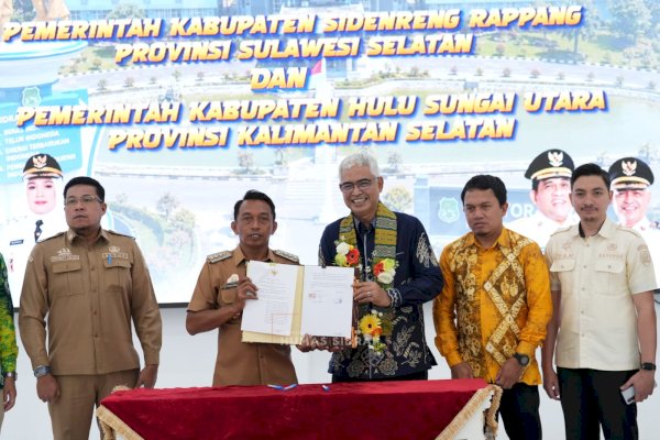 Bukan Sekadar MoU, Sidrap dan Hulu Sungai Utara Tukar Inovasi untuk Perkuat Pembangunan