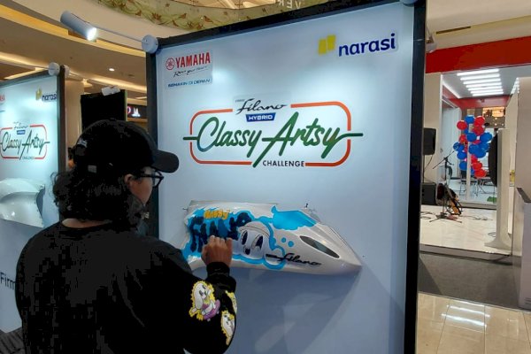 Yamaha Grand Filano Jadi Kanvas Seni, 50 Karya Kreator Muda Dipamerkan di Makassar