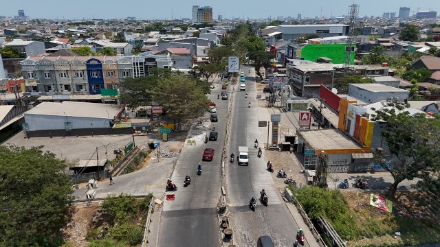 Jalur penghubung Kota Makassar-Kabupaten Gowa.