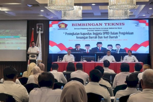 Perkuat Peran Legislator, Gerindra Sulsel Gelar Bimtek Pengelolaan Keuangan-Aset Daerah