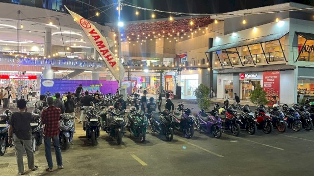 Gathering Team Aerox (GTA) Volume 3, di Mall MTOS, Jalan Perintis Kemerdekaan, Makassar.