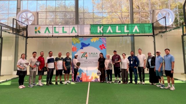Pertandingan Padel Exhibition & Kick-off HUT 74 Tahun KALLA yang berlangsung di CoPA Grounds, NIPAH PARK.