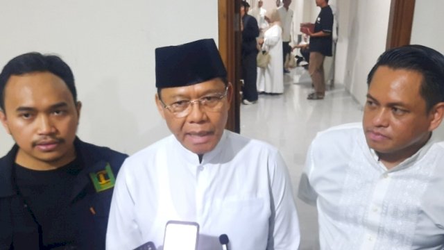 Ketua Umum PPP, Muhamad Mardiono saat menghadiri kegiatan silaturahmi daerah DPW PPP Sulawesi Selatan di Arifah Convention Hall, Jalan Basoi Dg Bunga, Gowa.