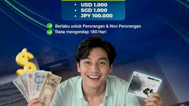 Punya Dana Valas? Bank Sulselbar Hadirkan Program C.A.R.E. dengan Cashback