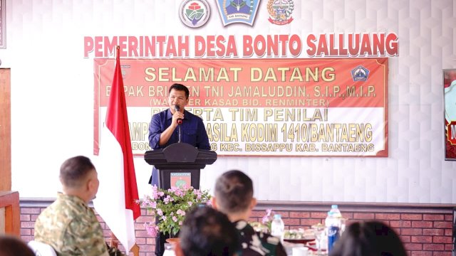 Bonto Salluang Jadi Kampung Pancasila 2026, Bupati Bantaeng Apresiasi Sinergi TNI dan Pemerintah