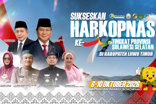 3.000 Tamu Diprediksi Hadir di Harkopnas Sulsel, Lutim Siapkan Sambutan Terbaik