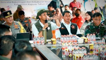 Menhut-Kepala BNPB Pantau OMC hingga Satgas Darat Karhutla Kalteng