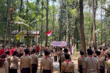 Saka Wanabakti Kukuhkan 36 Anggota Baru di Cabang Makassar