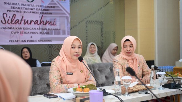 Penjabat Ketua Dharma Wanita Persatuan (DWP) Sulawesi Selatan, Andi Hikmawati Winarno.
