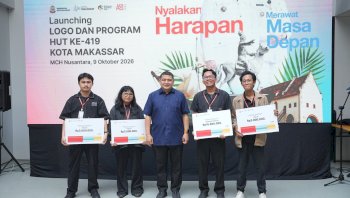 Munafri Resmi Luncurkan Logo HUT ke-419 Makassar Usai Seleksi Karya Designer Muda Lokal