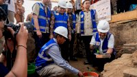 Gubernur Sulsel Bersama Menteri Kebudayaan Fadli Zon Letakkan Batu Pertama Revitalisasi Benteng Somba Opu