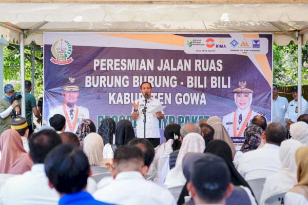 Gubernur Andi Sudirman Resmikan Jalan Burung-Burung–Bili-Bili
