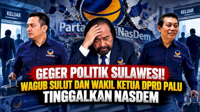 Wakil Gubernur Sulawesi Utara Victor Mailangkay dan Wakil Ketua II DPRD Kota Palu Nugie Ahmad Ali, tingalkan NasDem.
