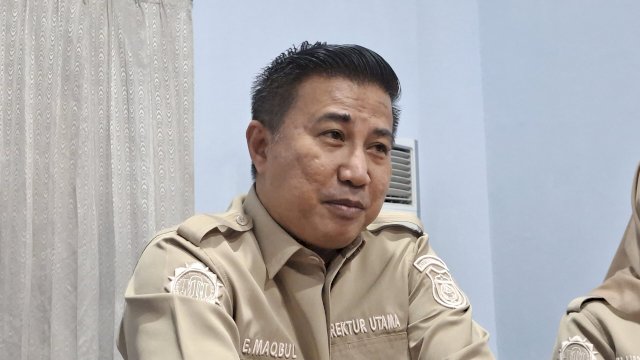 Direktur Utama Perumda Terminal Makassar Metro, Elber Maqbul Amin.