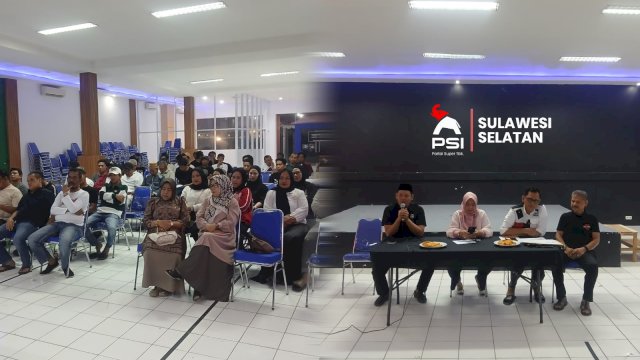 Pertemuan konsolidasi PSI Sidrap yang dihadiri jajaran pengurus Dewan Pimpinan Wilayah (DPW) PSI Sulawesi Selatan, yakni Andi Ikhsan Hamid dan Syamsir, bersama pengurus PSI Sidrap.