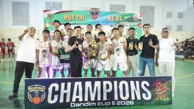 SMP 1 Malili Borong Gelar, Ini Daftar Juara Dandim Cup II Basketball 2026
