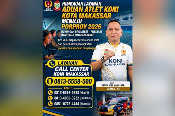 Atlet dan Pelatih Punya Keluhan? KONI Makassar Buka Saluran Pengaduan, Catat Nomornya!