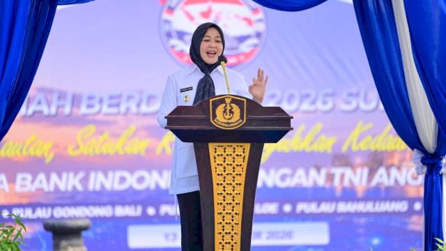 Wakil Gubernur Sulawesi Selatan Fatmawati Rusdi melepas Ekspedisi Rupiah Berdaulat (ERB) 2026.