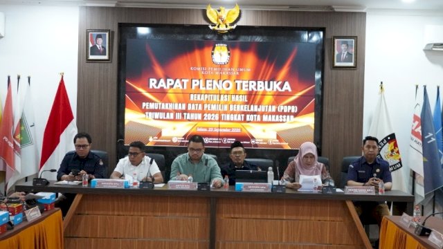 Rapat Pleno Terbuka KPU se-Sulawesi Selatan.