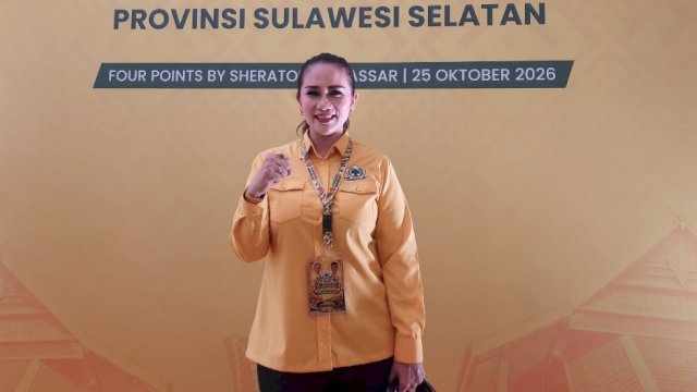 Wakil Ketua Bidang Ekonomi DPD I Partai Golkar Sulawesi Selatan, Andi Debbie Purnama Rusdin.