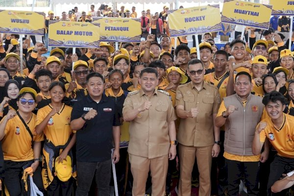 Munafri Lepas Kontingen Makassar ke Porprov 2026, Misi Pertahankan Juara Umum dan Raih 200 Emas