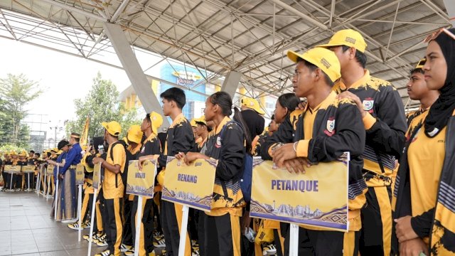 Atlet Kontingen Makassar yang akan mengikuti Porprov Sulsel 2026.
