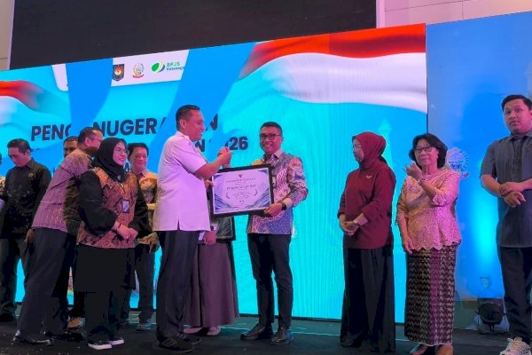 Bank Sulselbar Raih Penghargaan, Kepatuhan Jamsostek Tembus 100 Persen