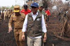 Menhut Raja Juli Minta Penanganan Karhutla di Kalsel Tak Kendur