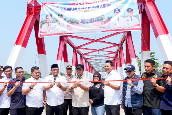 Gubernur Andi Sudirman Resmikan Jembatan Salujambu Andalan, Hubungkan Luwu dan Luwu Utara